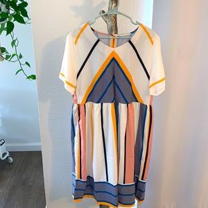 MIDI Geometric Dress